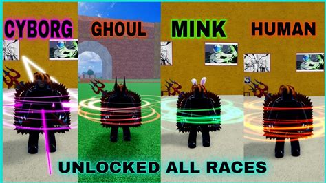Blox fruits all races - May 19, 2023 ... Today I awaken EVERY race in Roblox Blox Fruits...well besides Ghoul and Cyborg. That's for another video. USE STAR CODE "JULIAN"!
